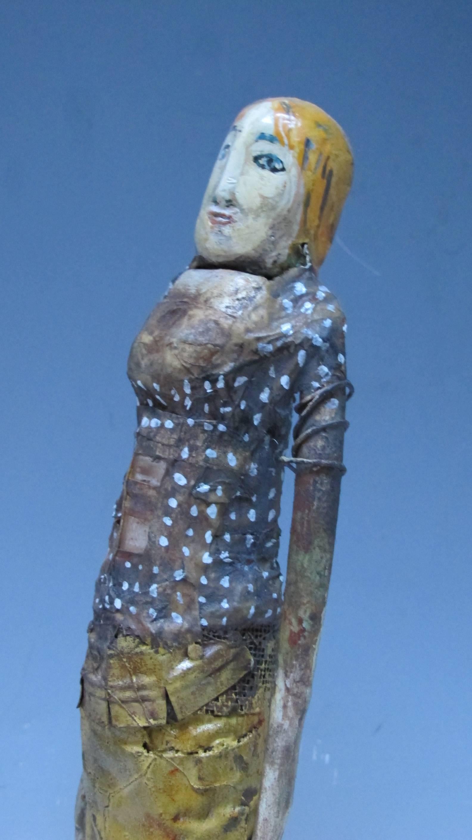 Painted Terry Turrell Sculpture Figure 