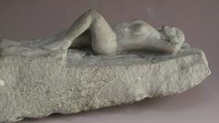 Carved Stone Nude Folk Sculpture