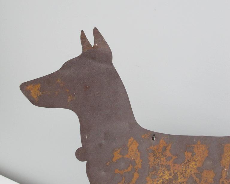 Sheet Metal Dog Breeder or Kennel Trade Sign For Sale at 1stDibs