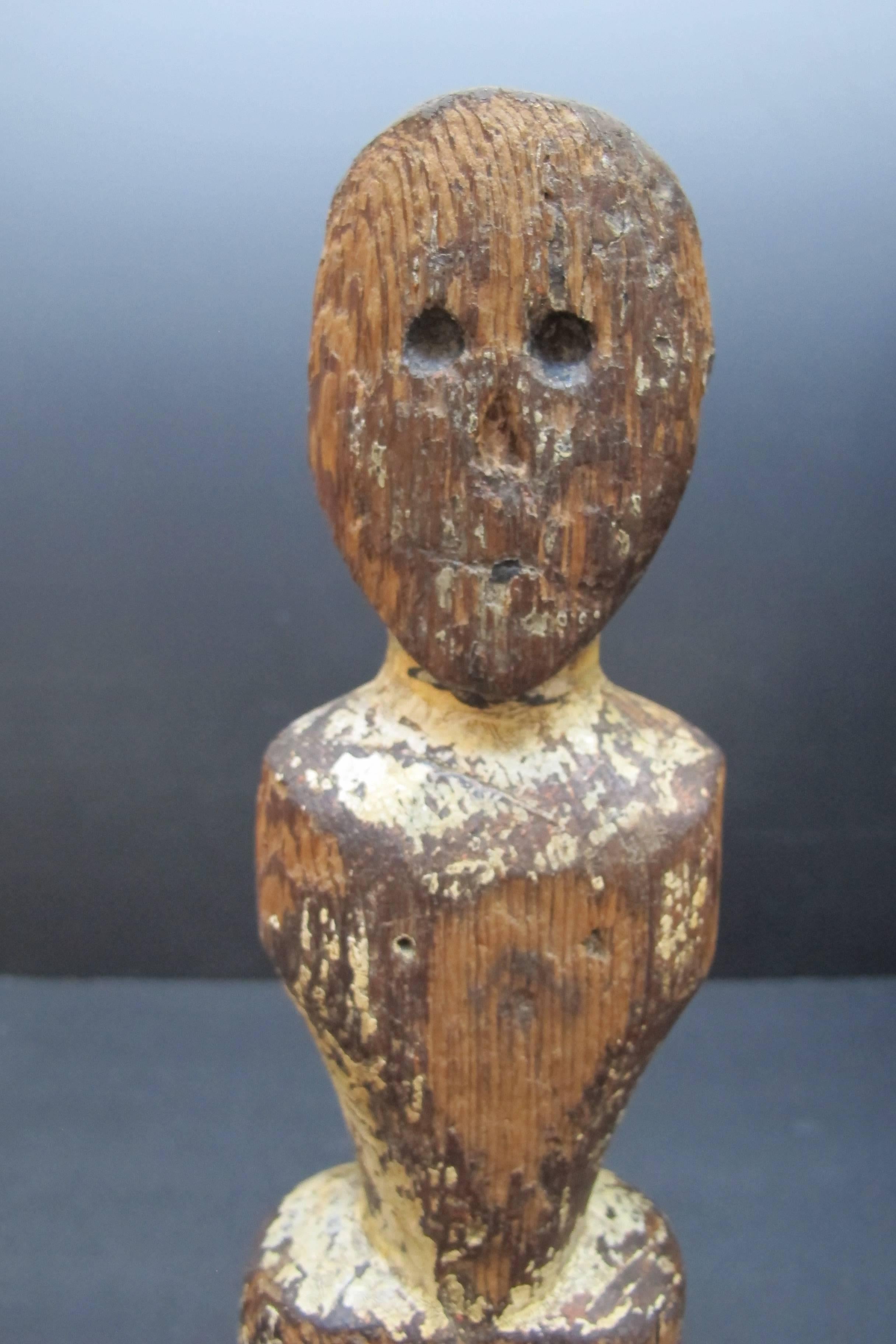 American Early Wood Pioneer Doll