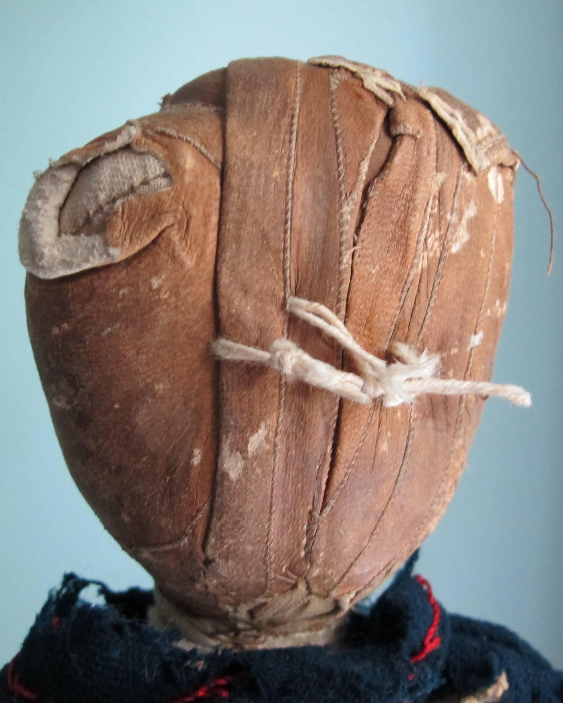 American Cloth Doll with Head Made from a Glove