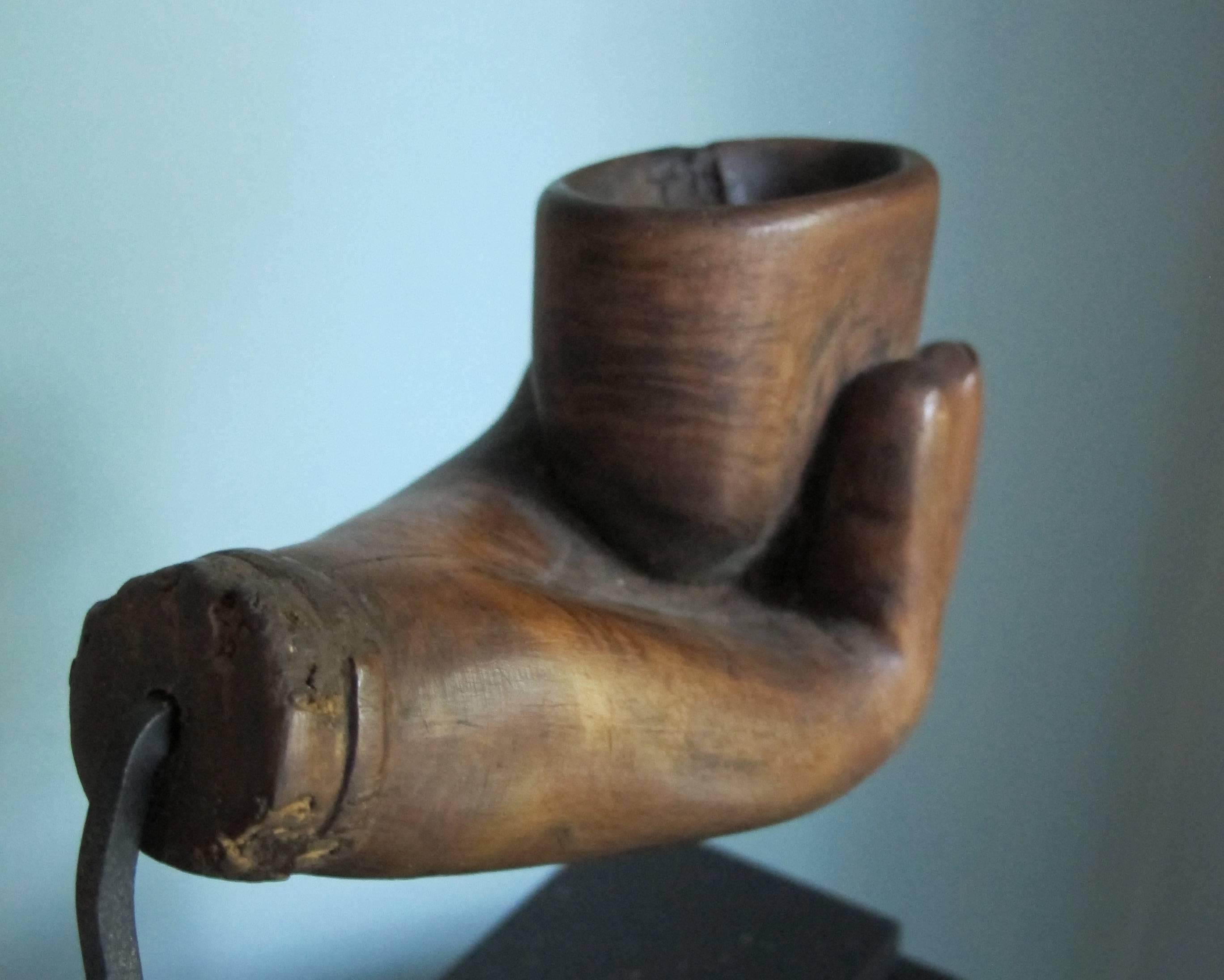 hand carved wood pipe