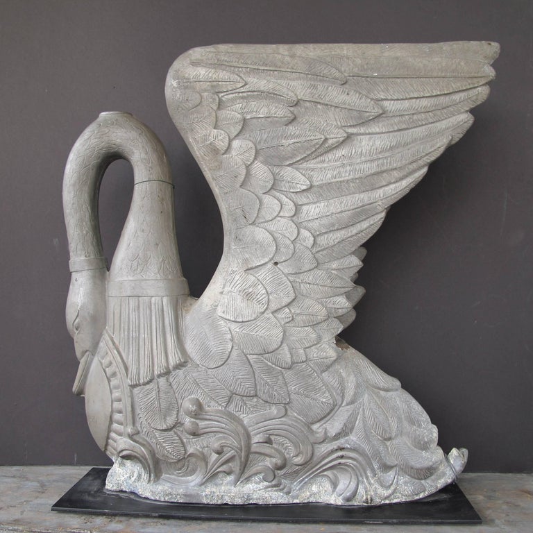 Cast Metal Swan Sculpture Mold at 1stDibs