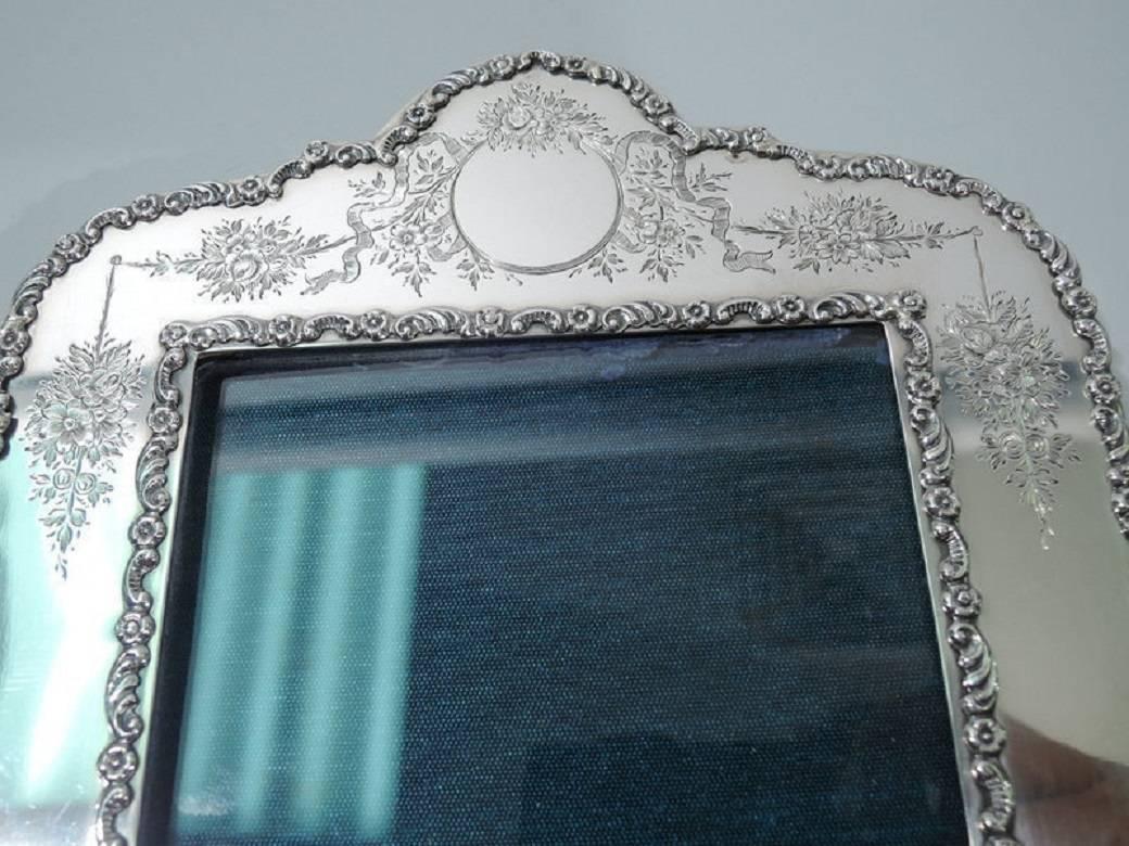 Edwardian English Sterling Silver Picture Frame 2