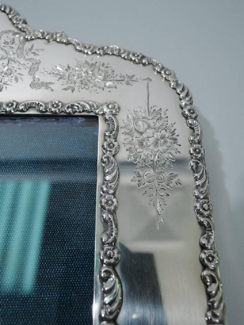 Edwardian English Sterling Silver Picture Frame 3
