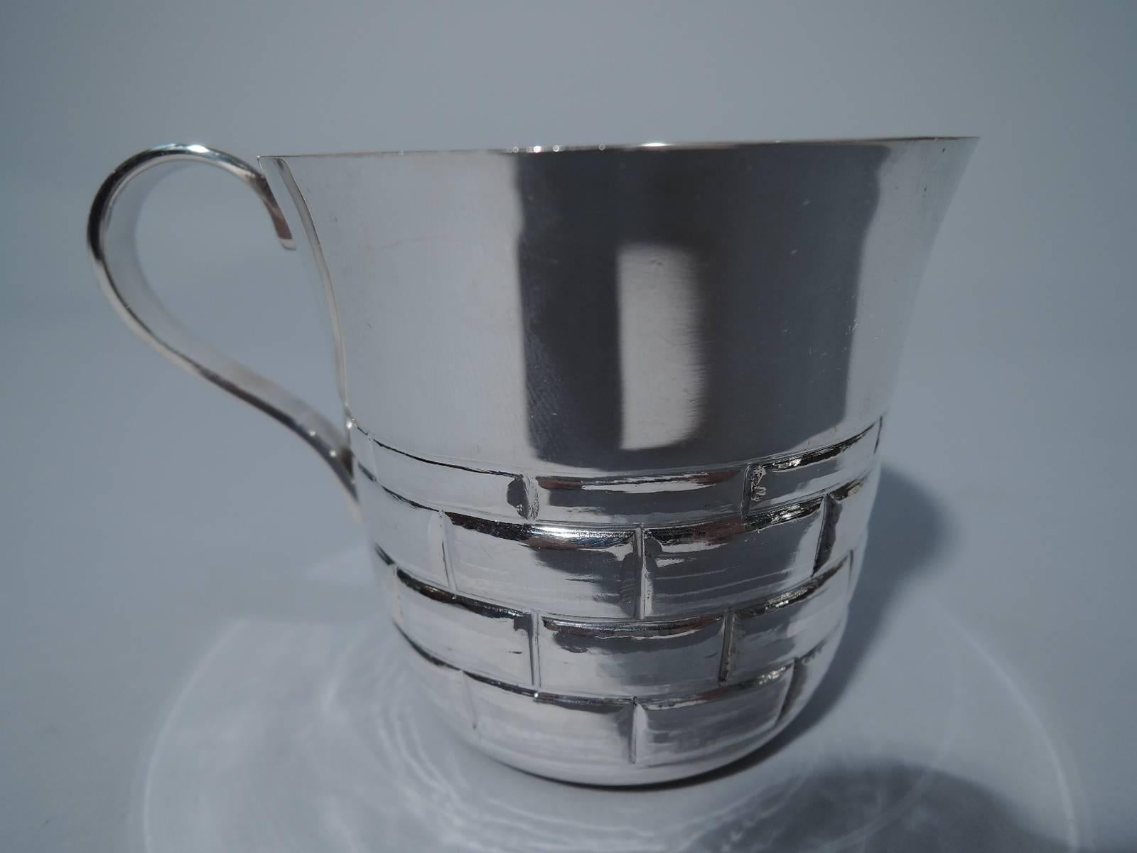 Modern Tiffany Peak-a-Boo Kitty Cat Sterling Silver Baby Cup