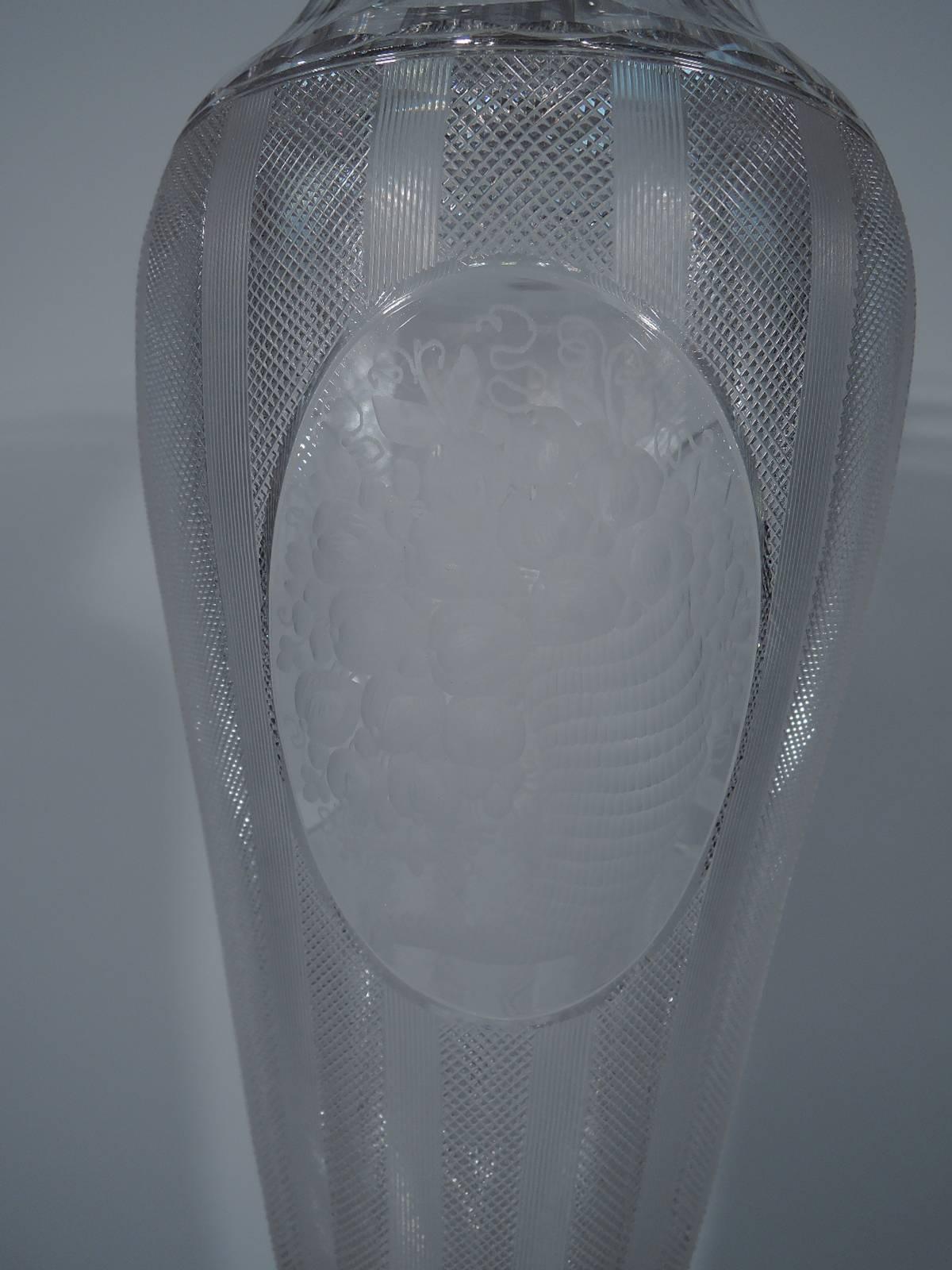 large silver vase