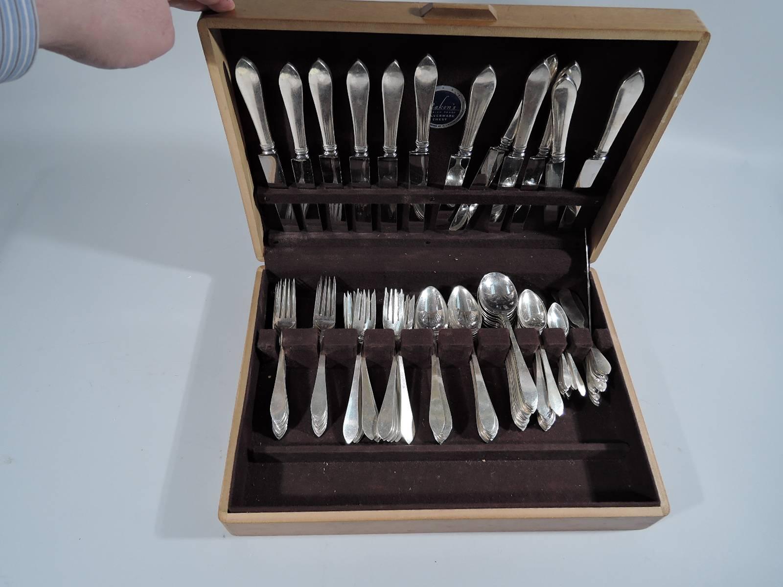Tiffany Faneuil Sterling Silver Set for 12 with 105 Pieces 1
