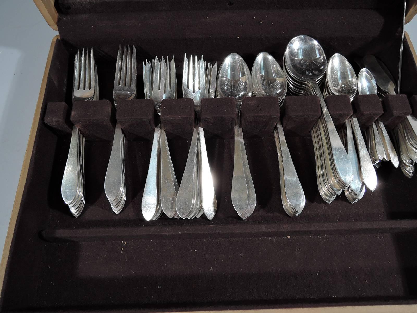 Tiffany Faneuil Sterling Silver Set for 12 with 105 Pieces 2