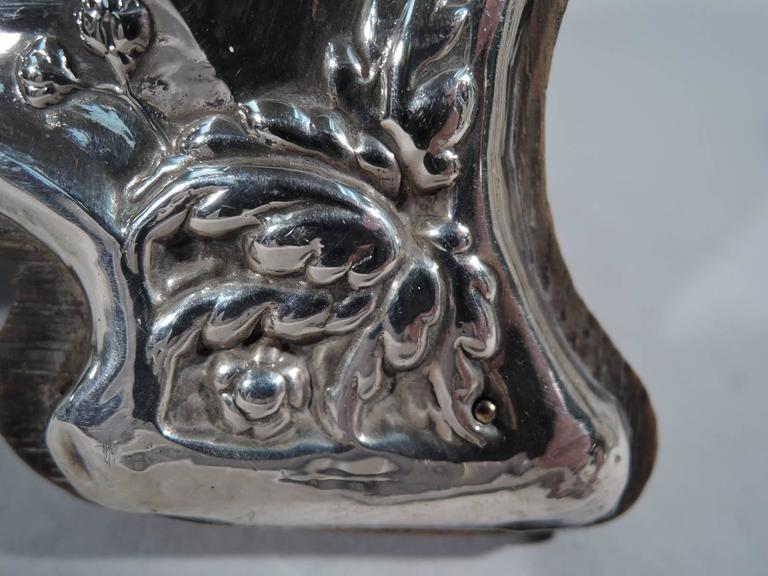English Art Nouveau Sterling Silver Picture Frame 2