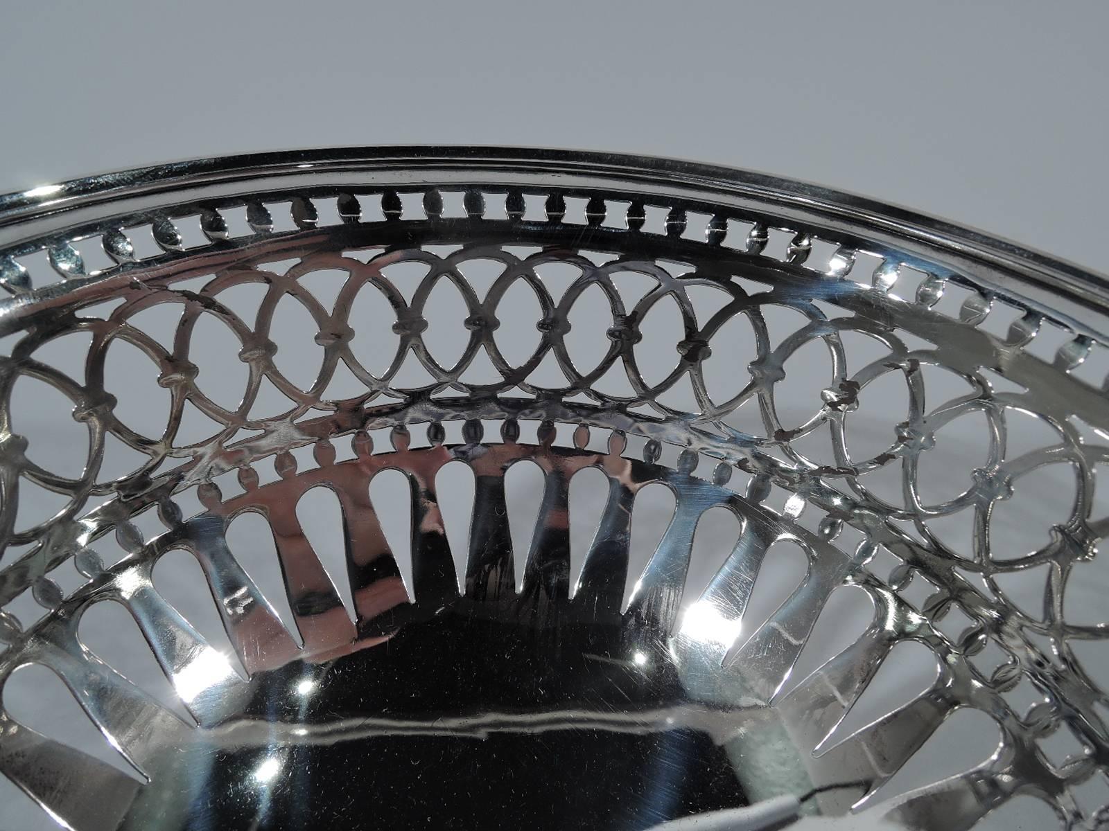 Gorham Edwardian Pierced Sterling Silver Basket 1