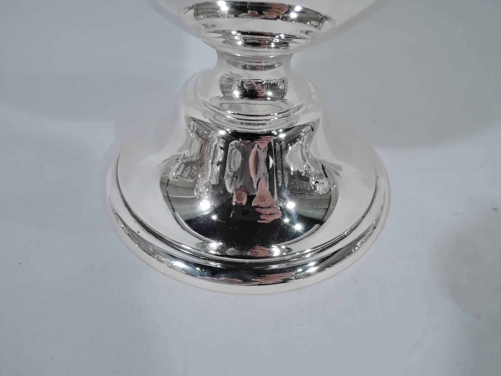 20th Century Antique Gorham Tall and Classical Sterling Silver Trophy Vase