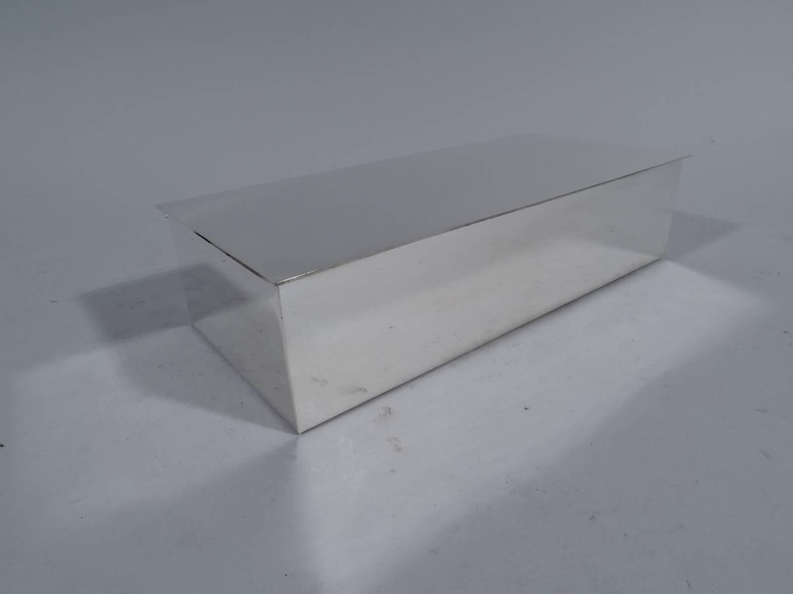 American Tiffany Sterling Silver Modern Desk Box