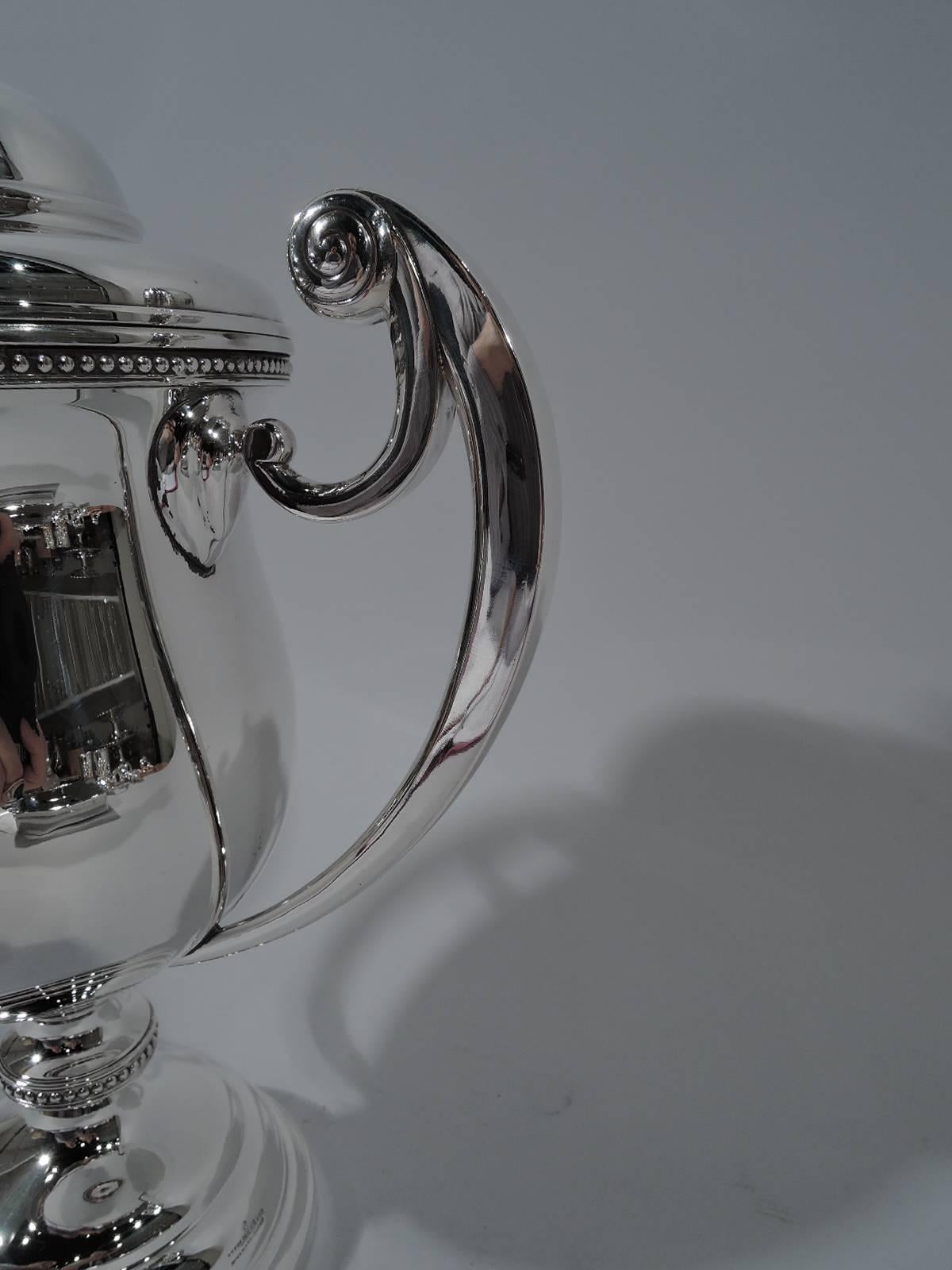 American Sterling Silver Trophy Cup with Golf Ball Finial 1