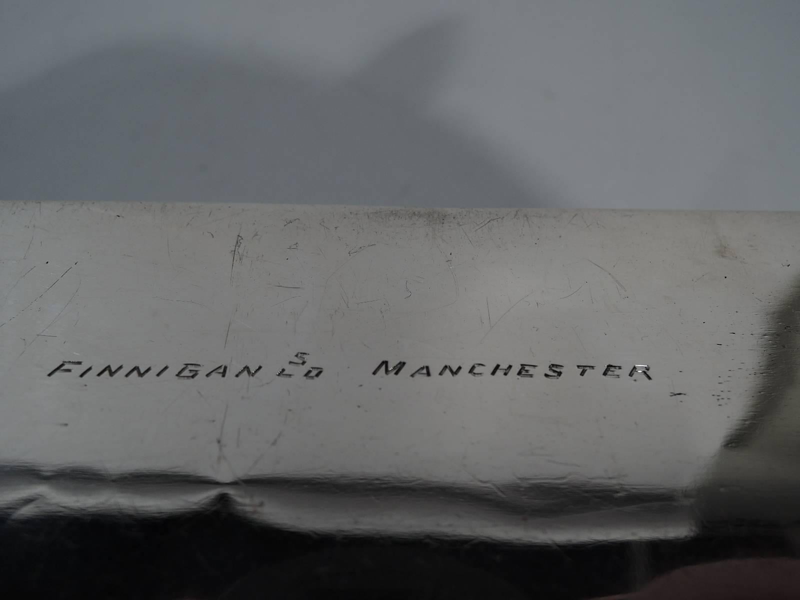 Antique English Edwardian Repousse Sterling Silver Desk Box 2