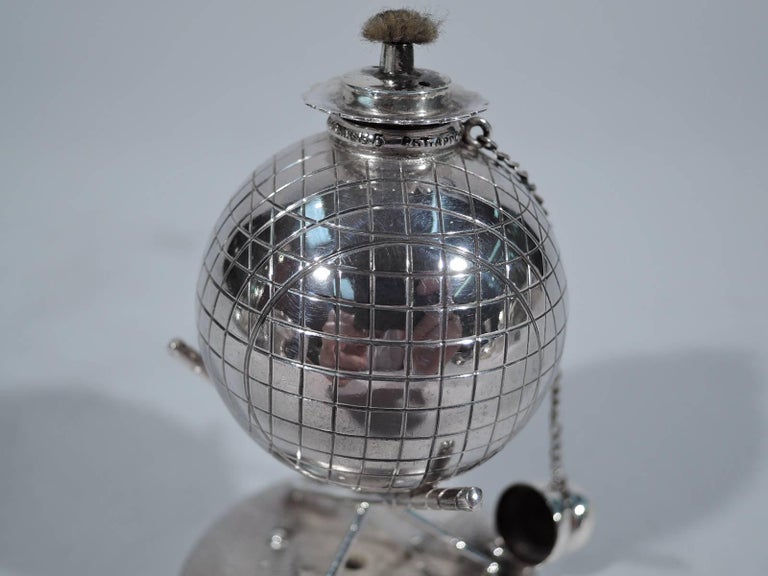 Classic Sterling Silver Golf Ball Cigar Lighter by Reed and Barton For