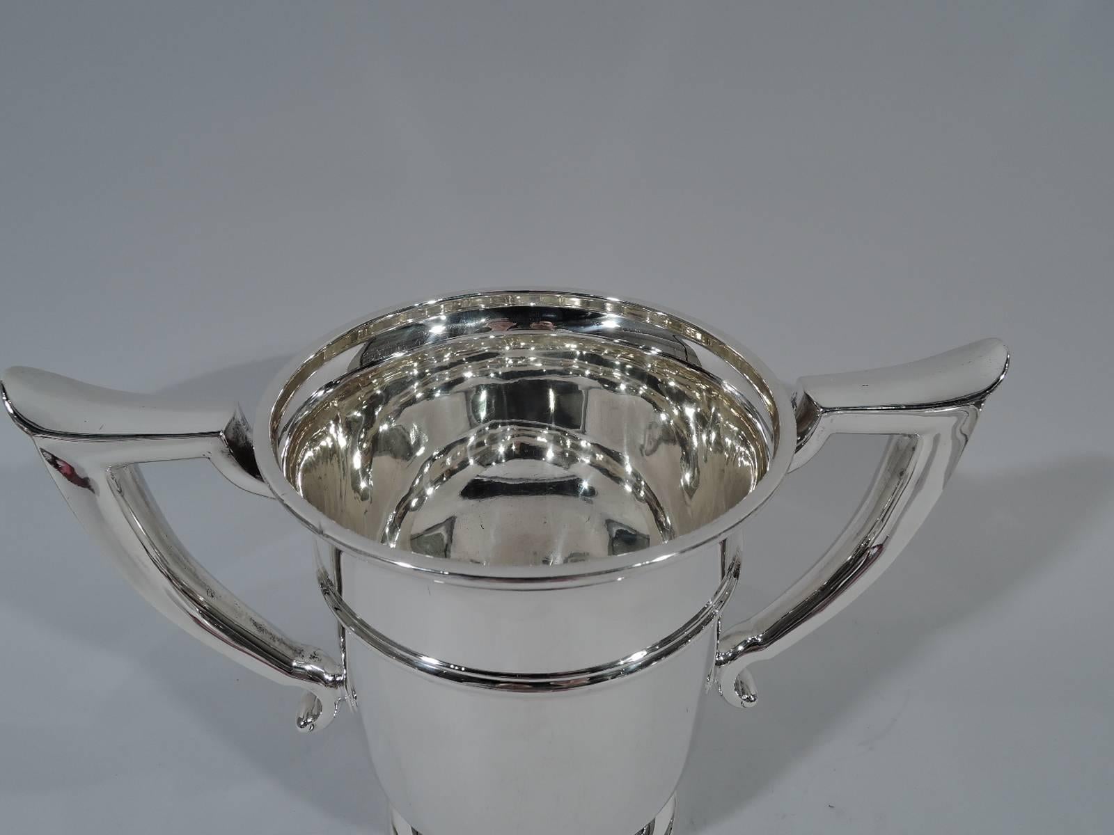 Modern Fine Classic Sterling Silver Trophy Cup by Gorham