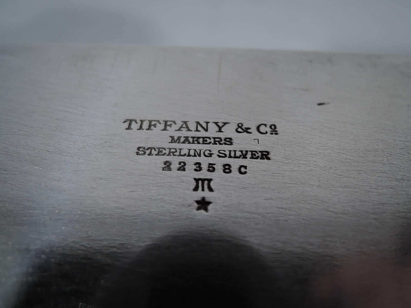 Mid-20th Century Tiffany Sterling Silver Desk Box with Fine Ornament