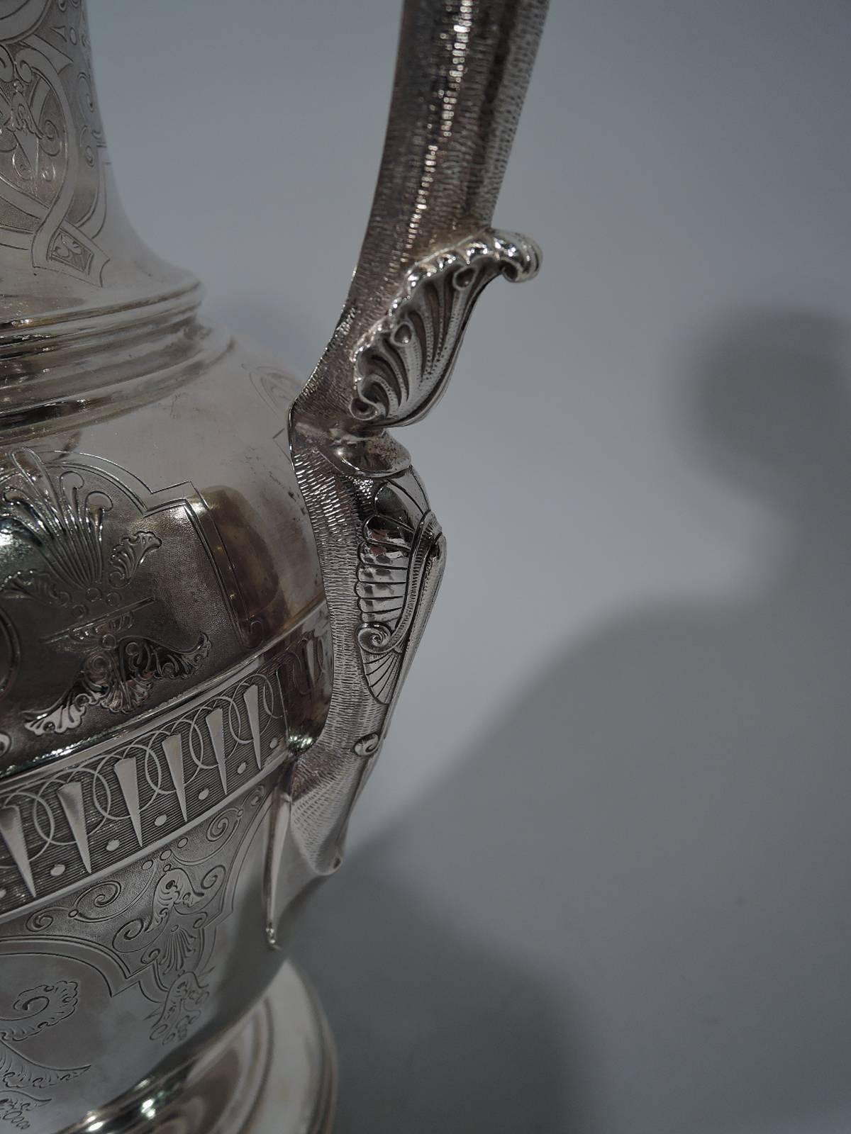 Tiffany Classical Sterling Silver Ewer with Early Broadway Hallmark In Excellent Condition In New York, NY