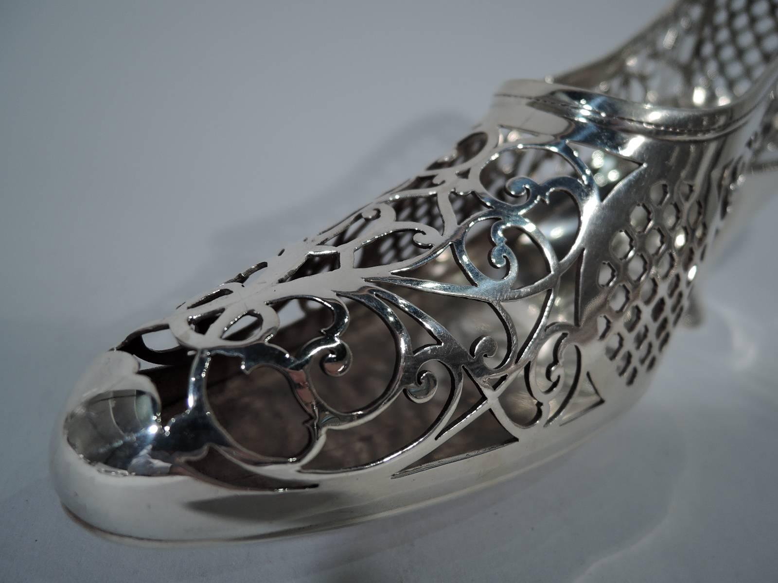 20th Century Antique Gorham Edwardian Sterling Silver Lady’s Shoe