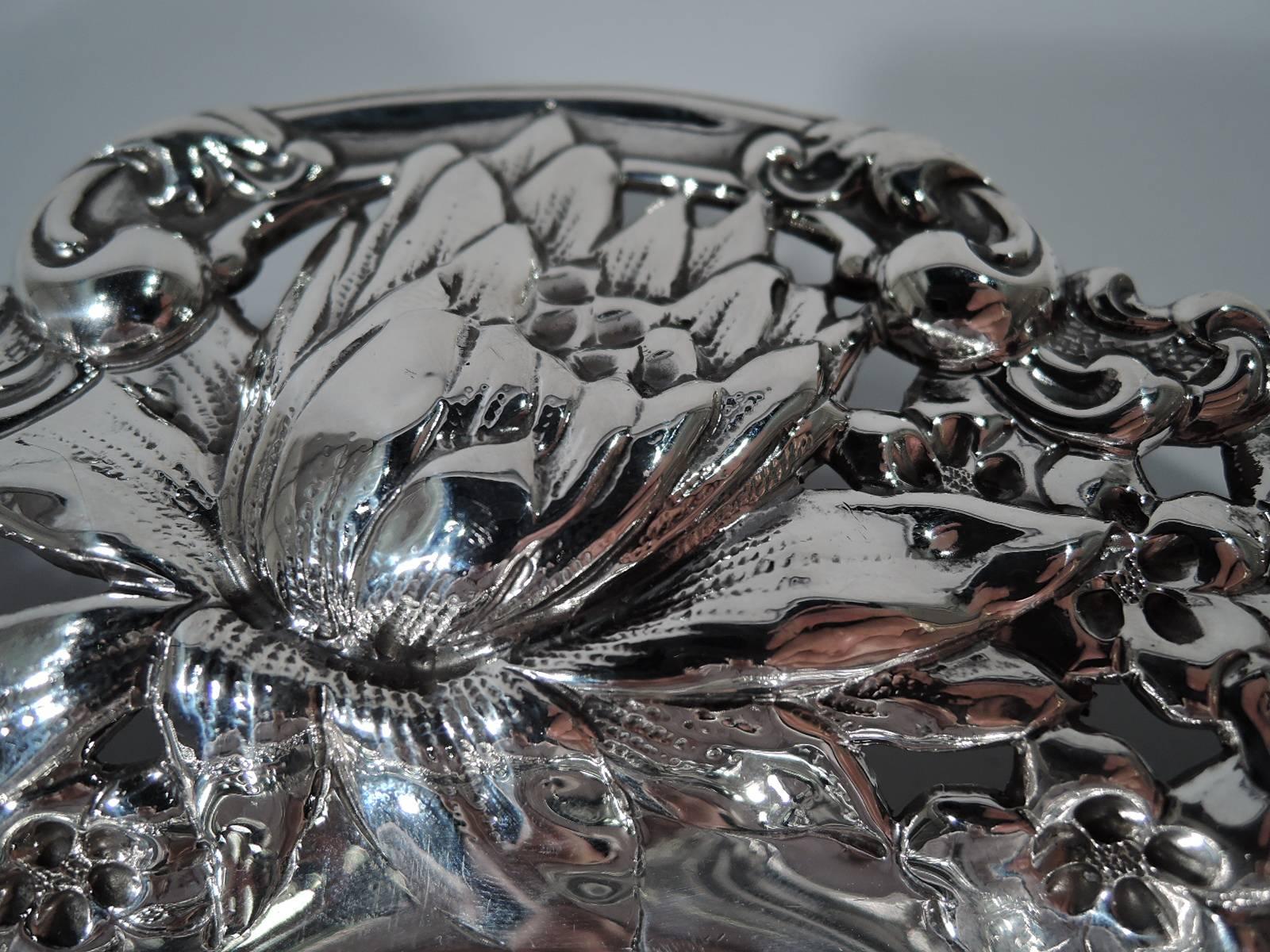 Late 19th Century Antique American Sterling Silver Flower Bowl by Gorham