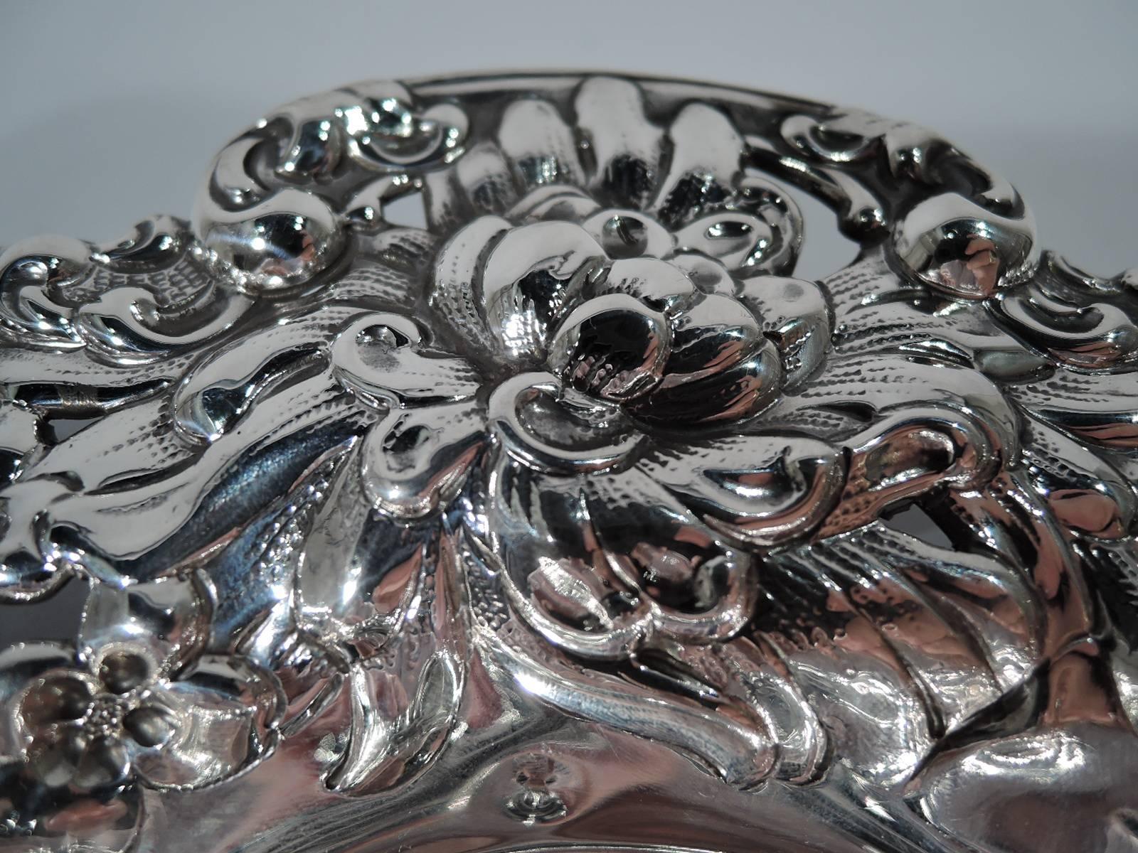 Antique American Sterling Silver Flower Bowl by Gorham 1