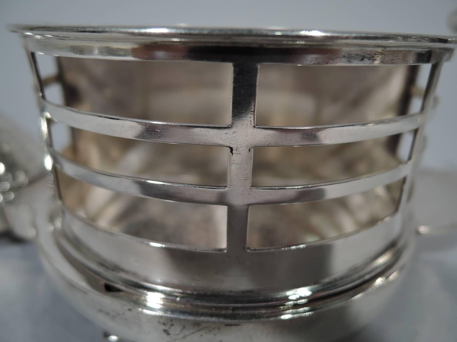 Antique English Sterling Silver Cigarette Cup and Lighter 1