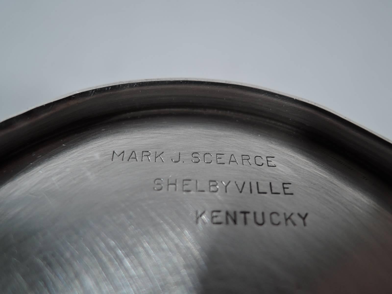 Rare JFK Era Sterling Silver Mint Julep Cup by Scearce of Kentucky In Good Condition In New York, NY