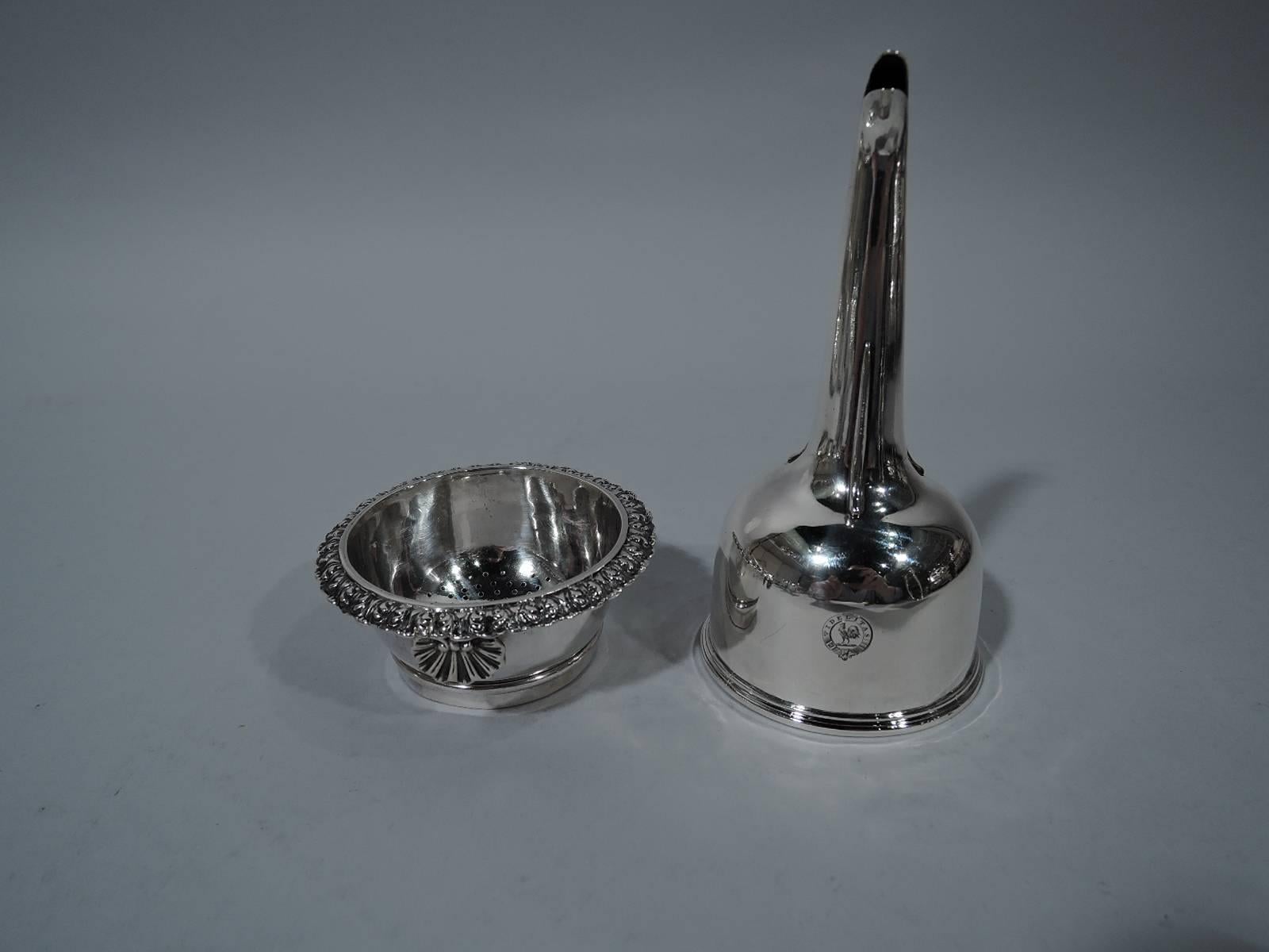 Scottish Regency Silver Wine Funnel by John McKay In Excellent Condition In New York, NY