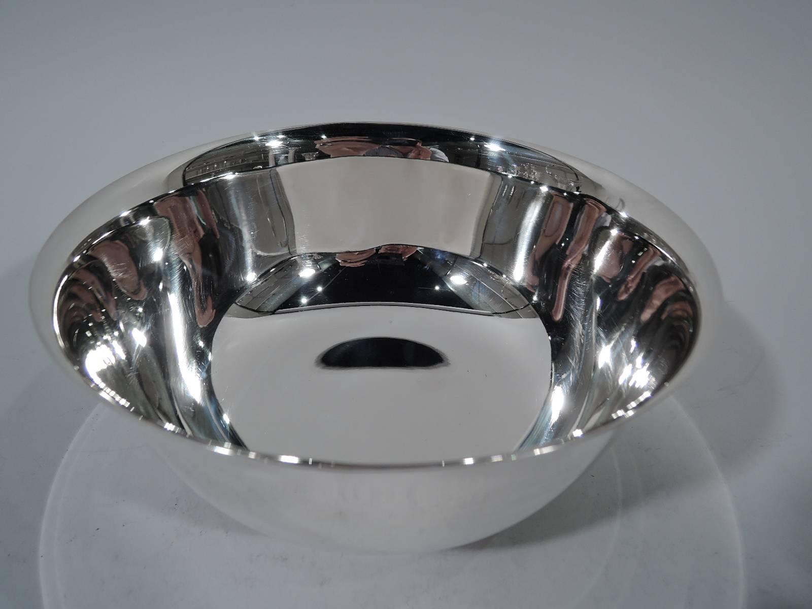 Colonial Revival Tiffany Sterling Silver Revere Bowl with Lots of Room for Engraving
