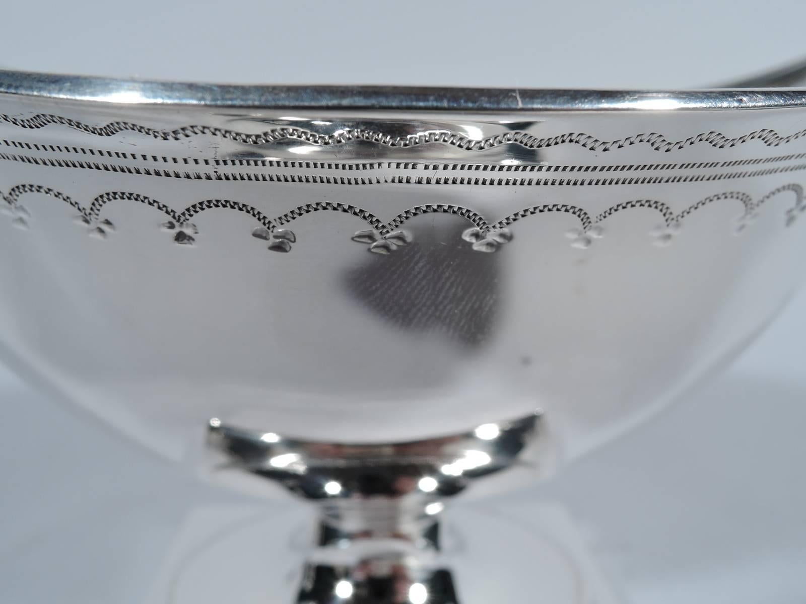 Neoclassical Revival Pair of Howard Neoclassical Sterling Silver Sweet Meat Bowls