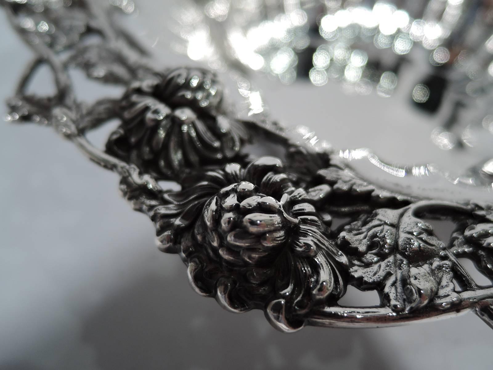 American Graff, Washbourne & Dunn Sterling Silver Chrysanthemum Bowl