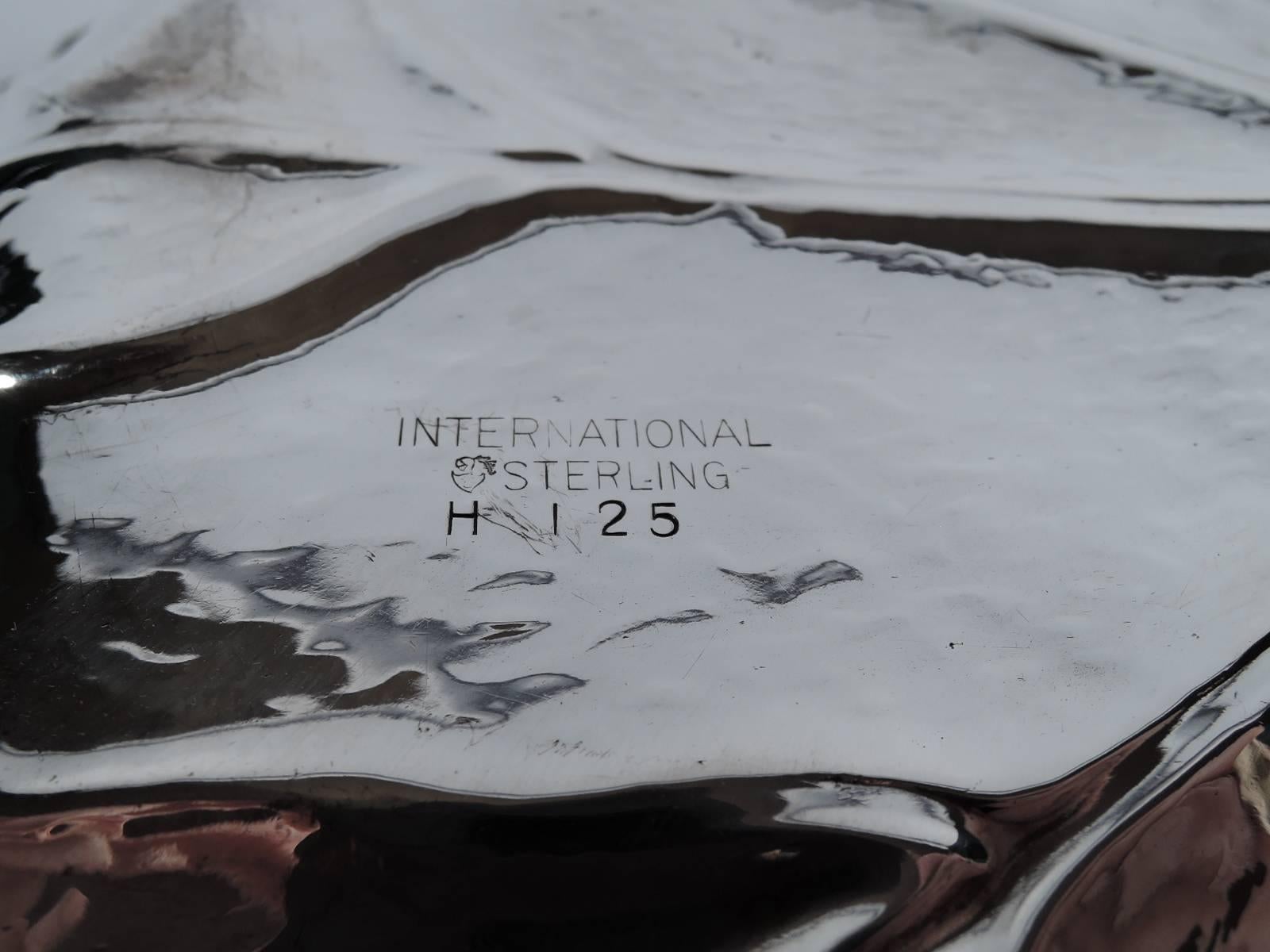 American Beautiful Sterling Silver Leaf Bowl by International