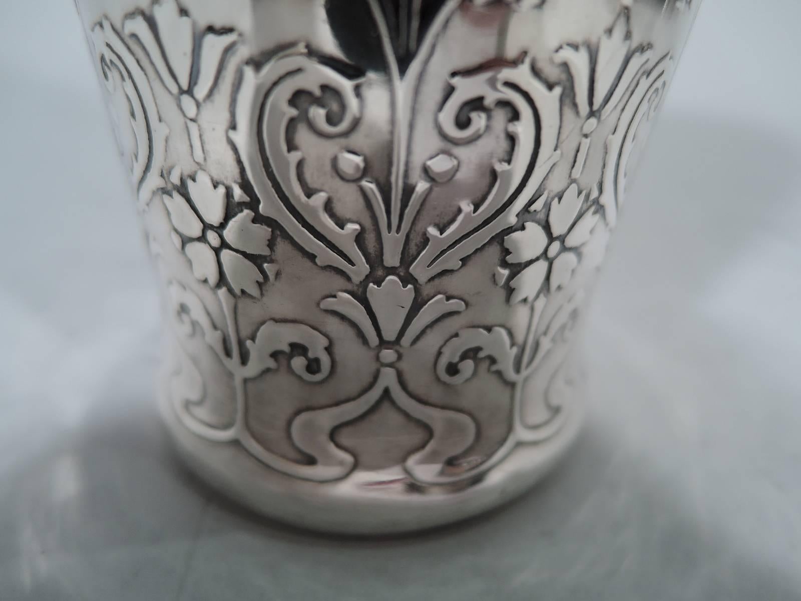 Antique Tiffany Art Nouveau Sterling Silver Vase In Good Condition In New York, NY