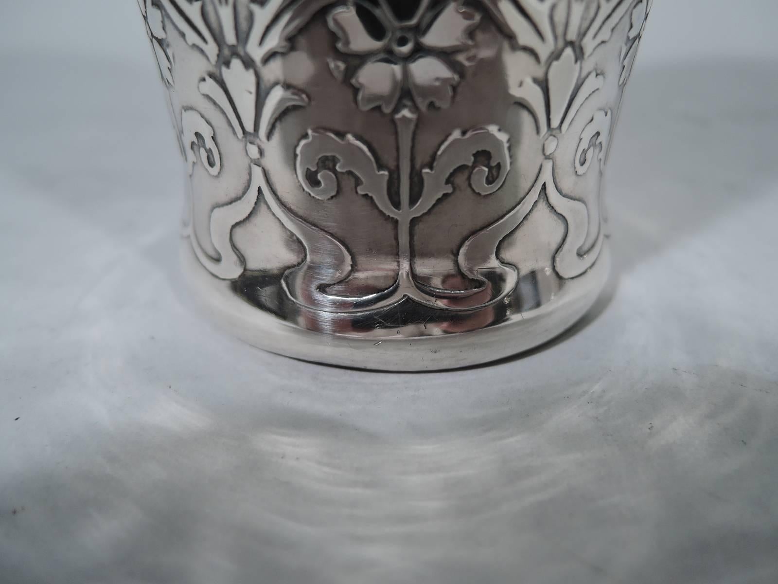 American Antique Tiffany Art Nouveau Sterling Silver Vase