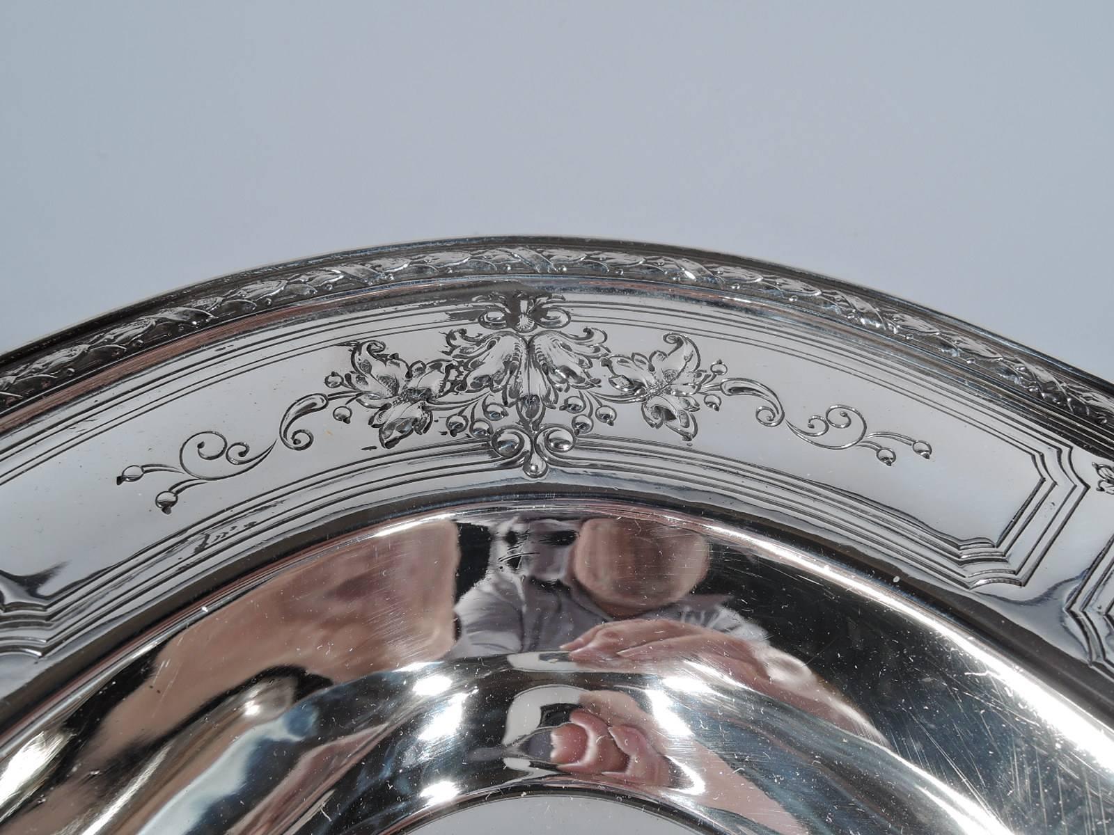 Early 20th Century Antique Gorham Fancy Sterling Silver Serving Bowl