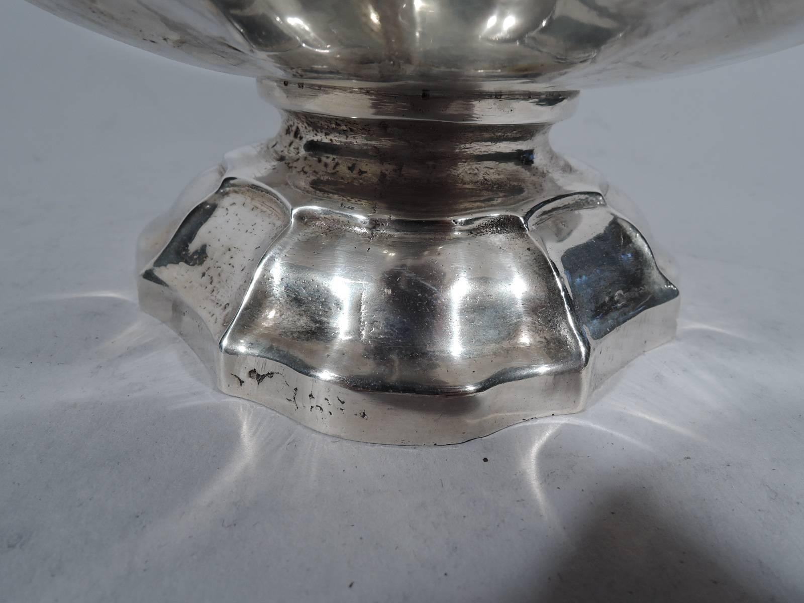 20th Century Antique Italian Silver Coffeepot in 18th Century Style