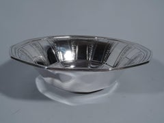 Antique Tiffany American Art Deco Sterling Silver Bowl