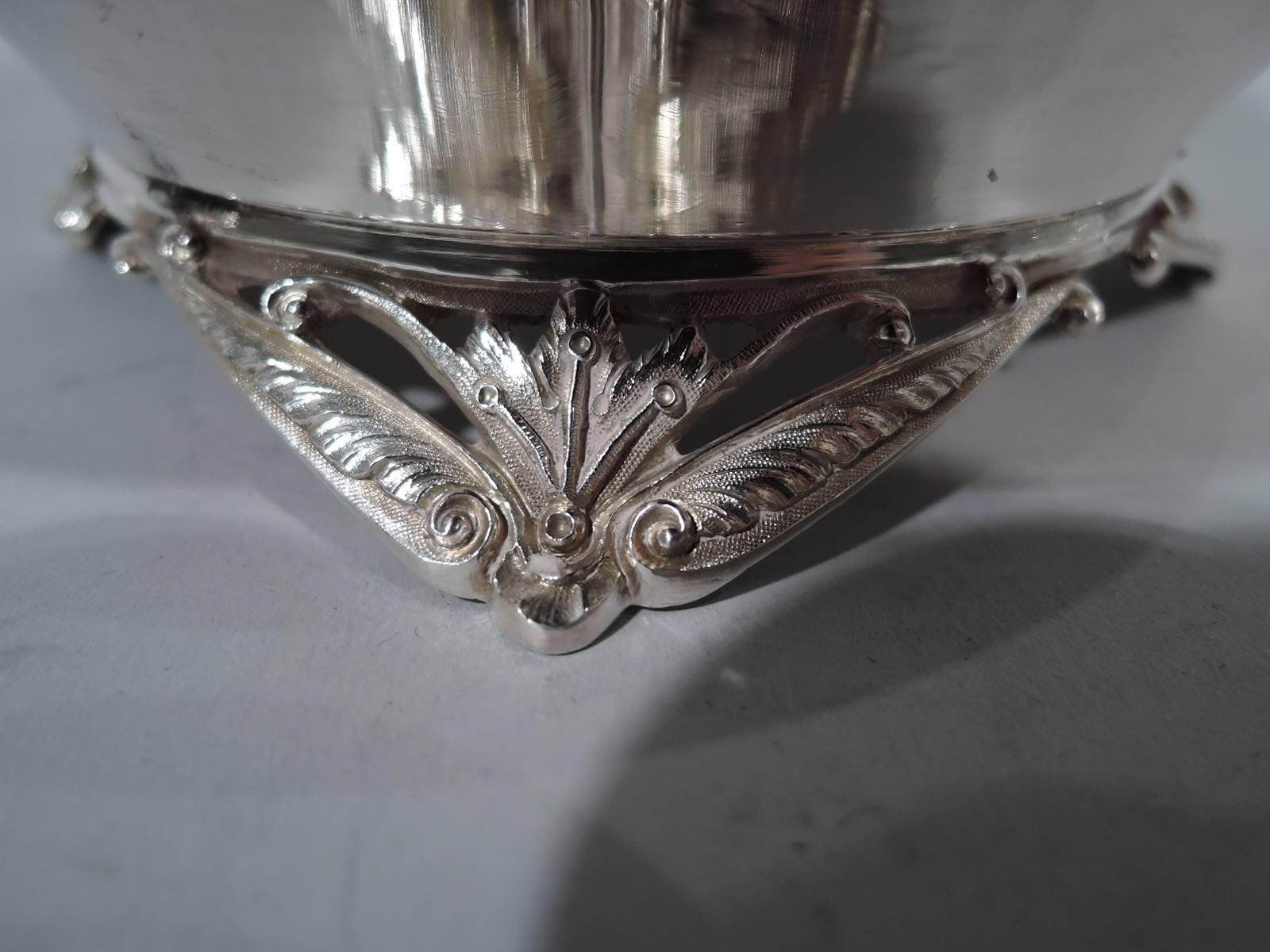 American Antique Aesthetic Sterling Silver Butter Dish by Wood & Hughes