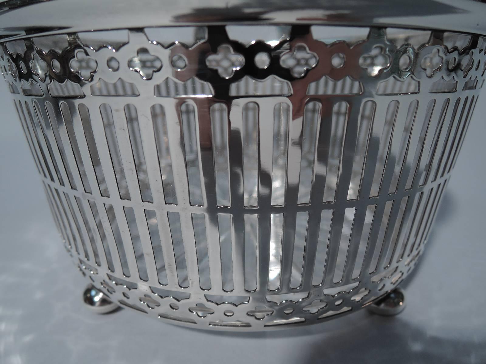 Art Deco Antique American Sterling Silver Ice Bucket by Meriden Britannia