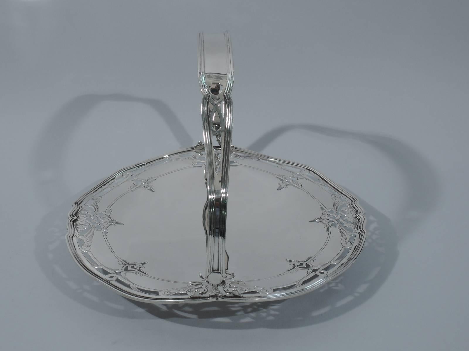 Edwardian Lovely Sterling Silver Cake Plate by Reed & Barton