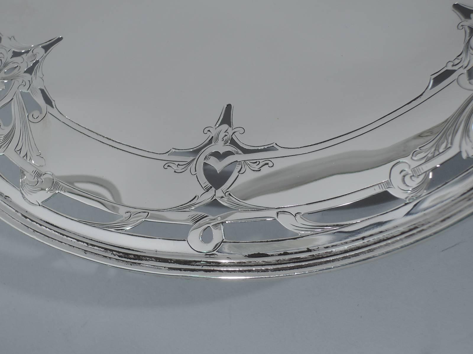 Lovely Sterling Silver Cake Plate by Reed & Barton 3