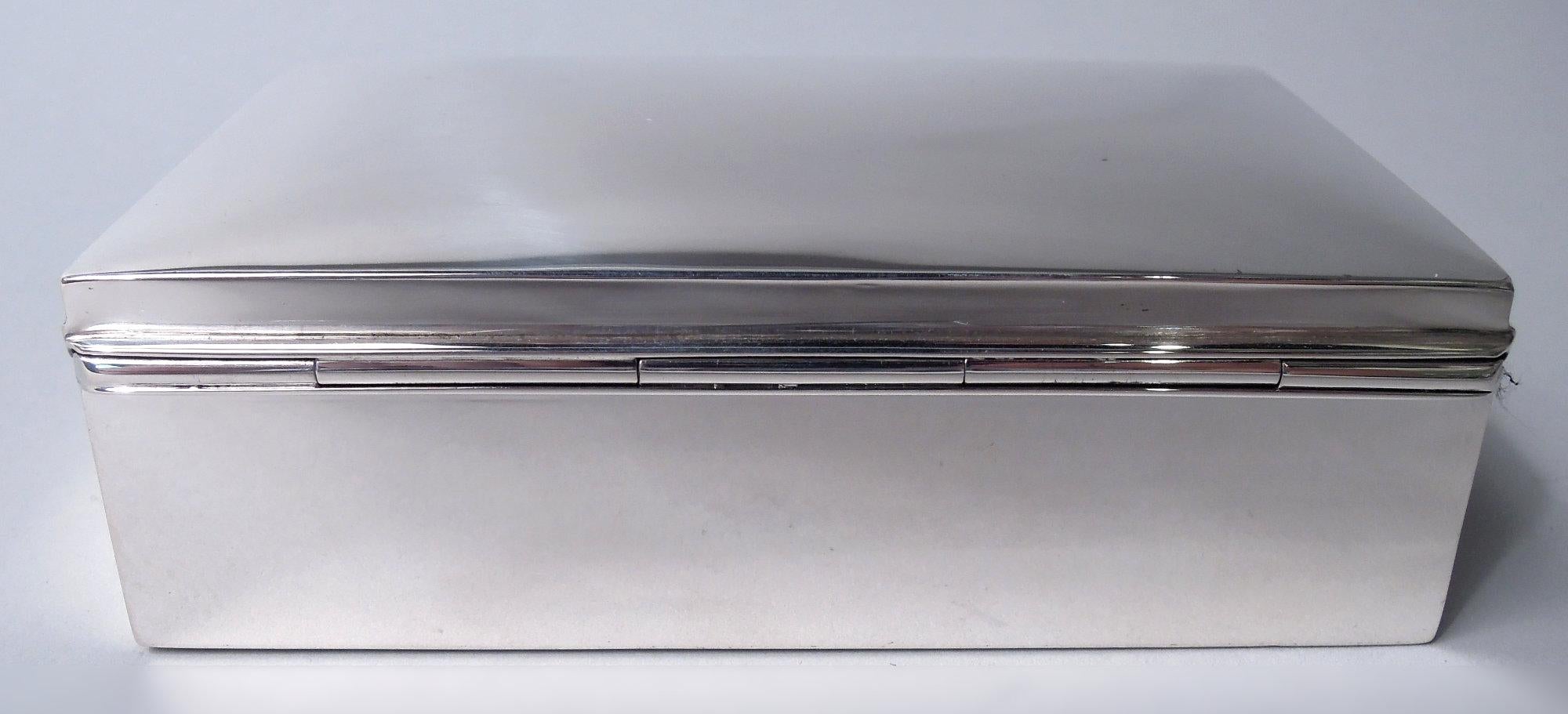 Americano Scatola in argento massiccio americana del Midcentury Modern in vendita