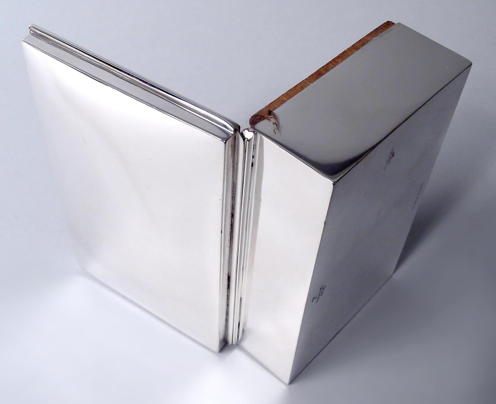 Scatola in argento massiccio americana del Midcentury Modern in vendita 1