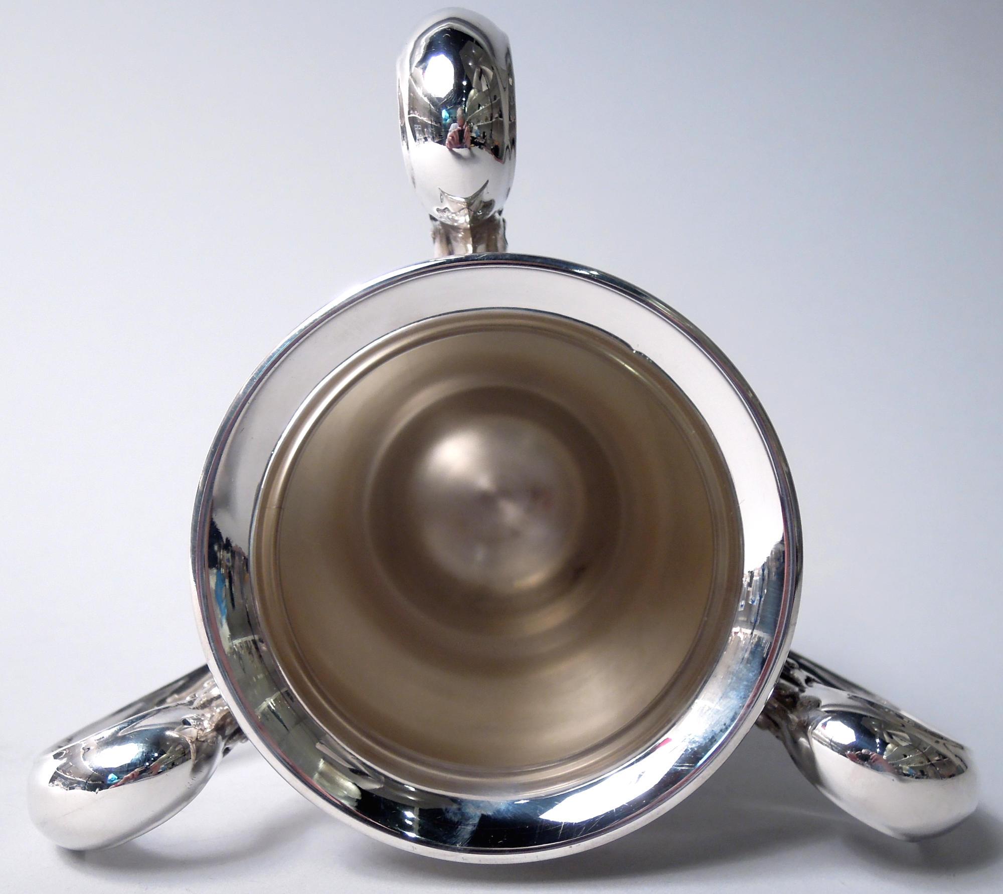Américain Ancienne coupe trophée en argent sterling de l'époque américaine édouardienne de l'Art nouveau en vente