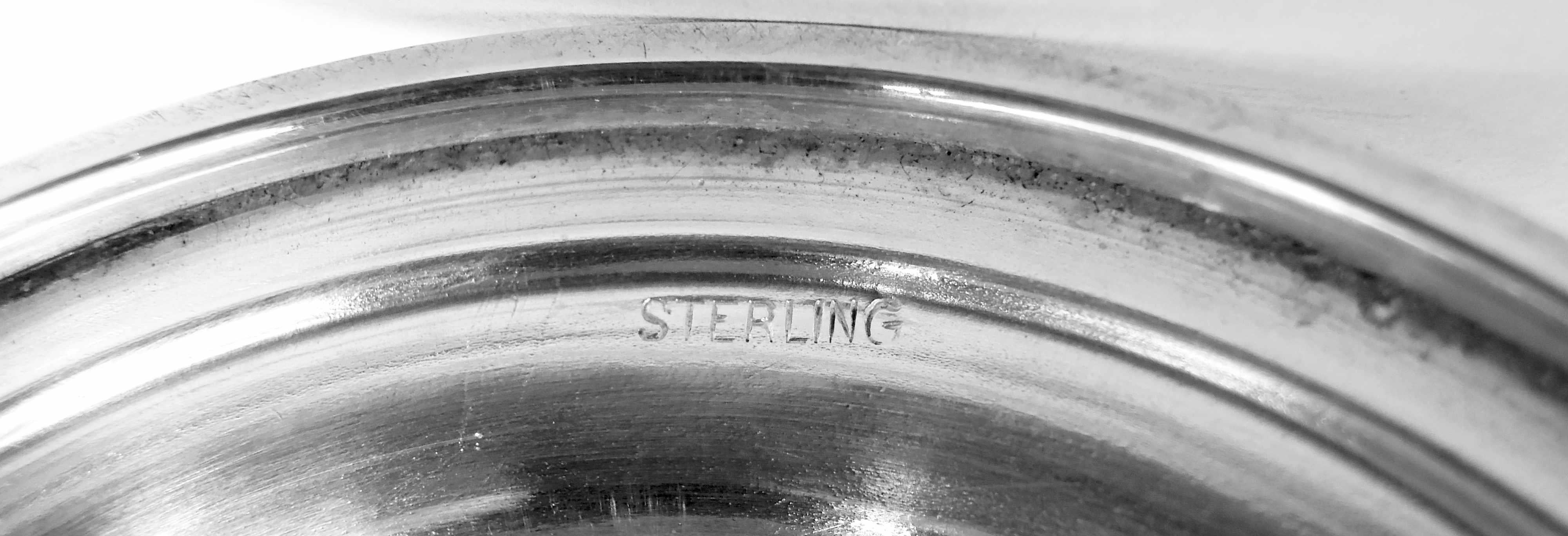 Ancienne coupe trophée en argent sterling de l'époque américaine édouardienne de l'Art nouveau en vente 2