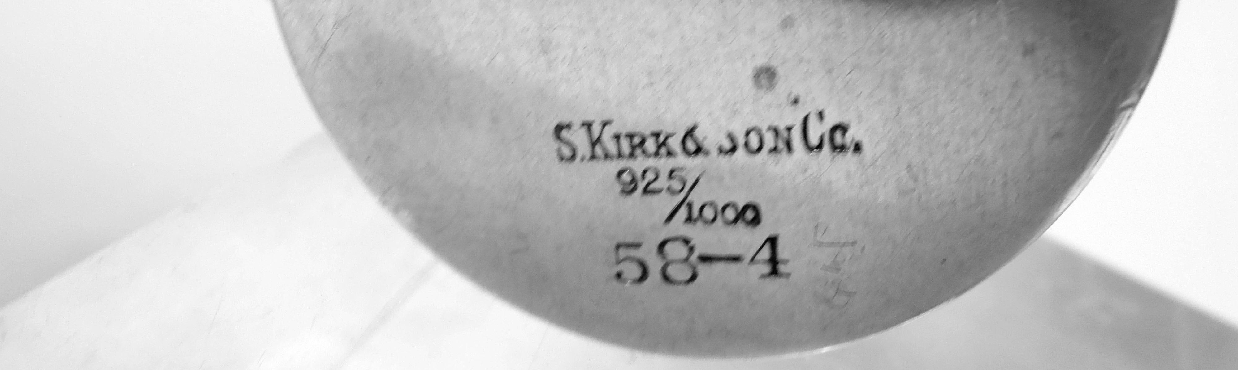 Antique Kirk Baltimore Sterling Silver Pillbox with Pastoral Scene For Sale 2