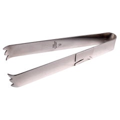 Herman Roth New York Midcentury Modern Sterling Silver Ice Tongs