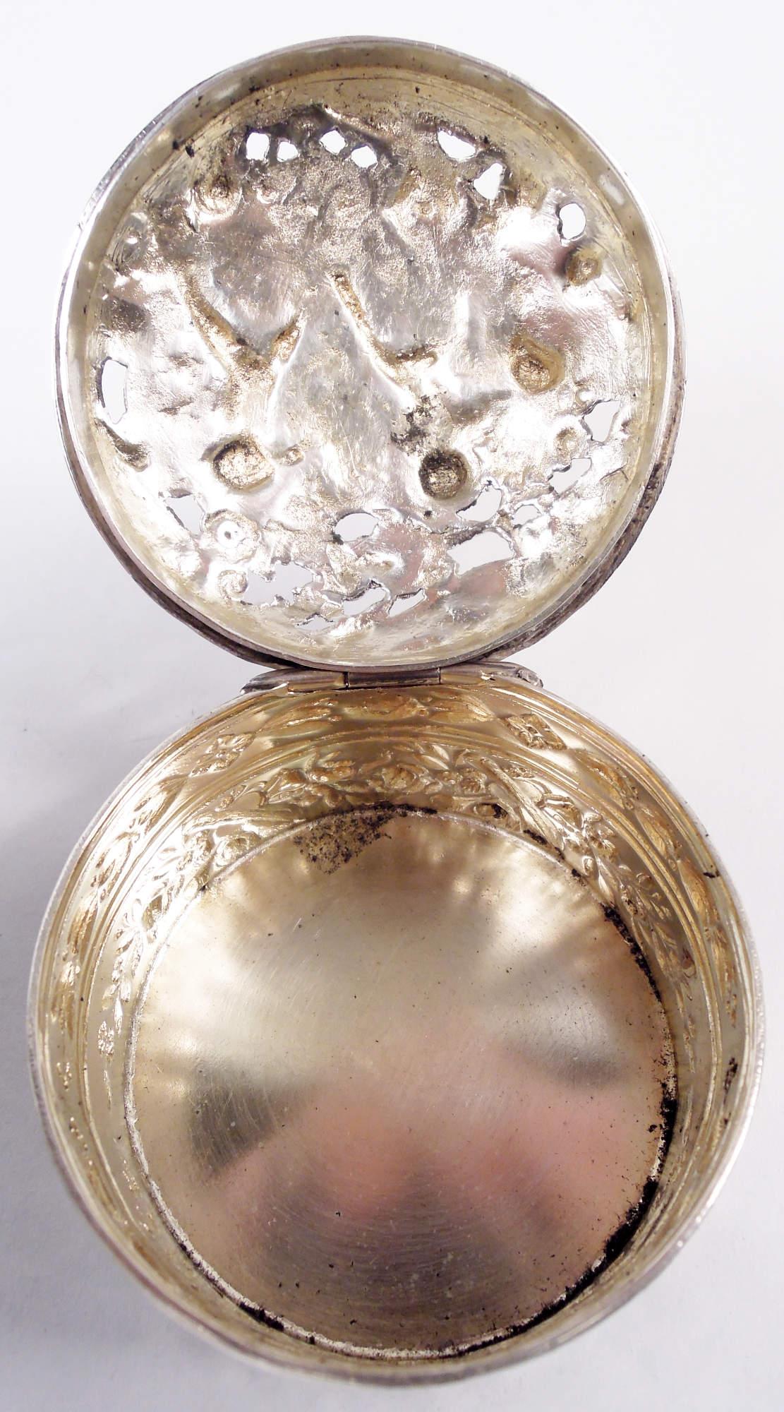 20th Century Antique German Rococo Small Silver Box For Sale