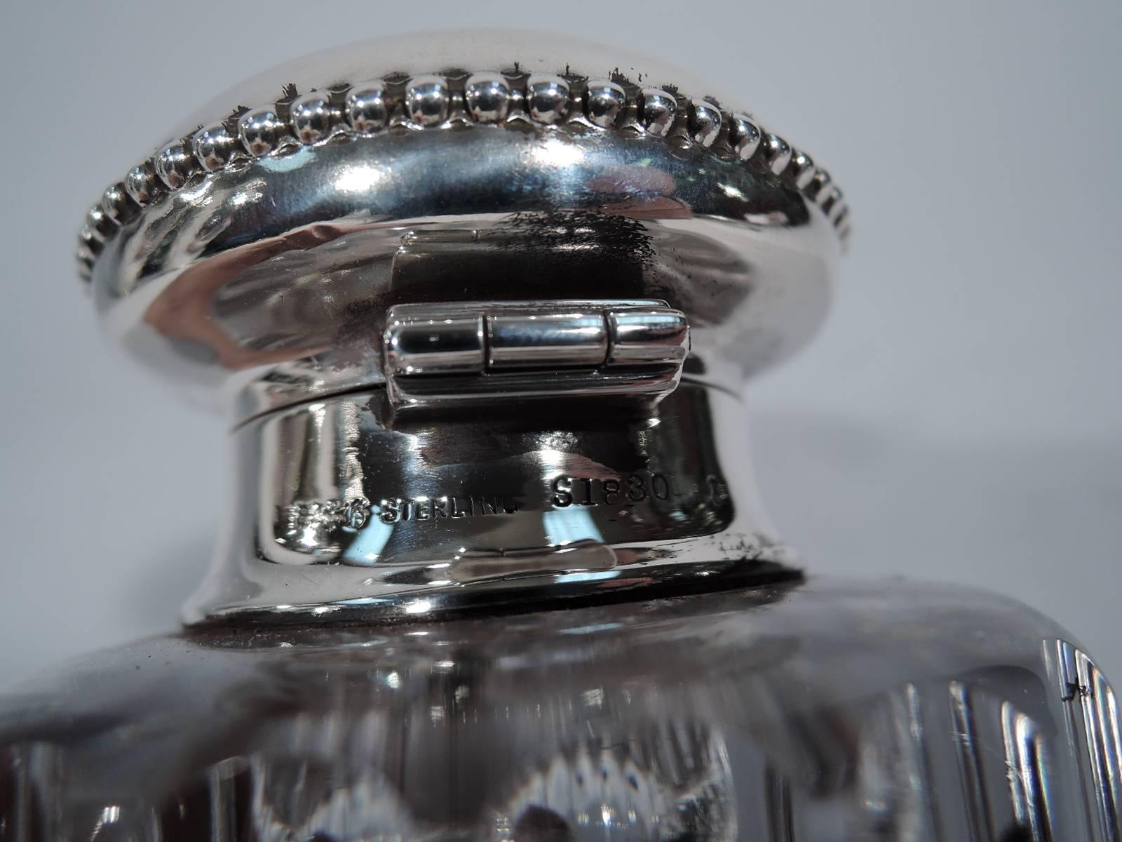 Late 19th Century Antique Classical Sterling Silver Inkwell by Gorham